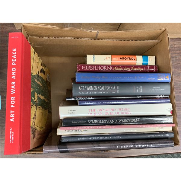 Lot of 13 Art Related Books Symbolists, Menno Simons, Argyrol, Pintoricchio, Art for War and Peace
