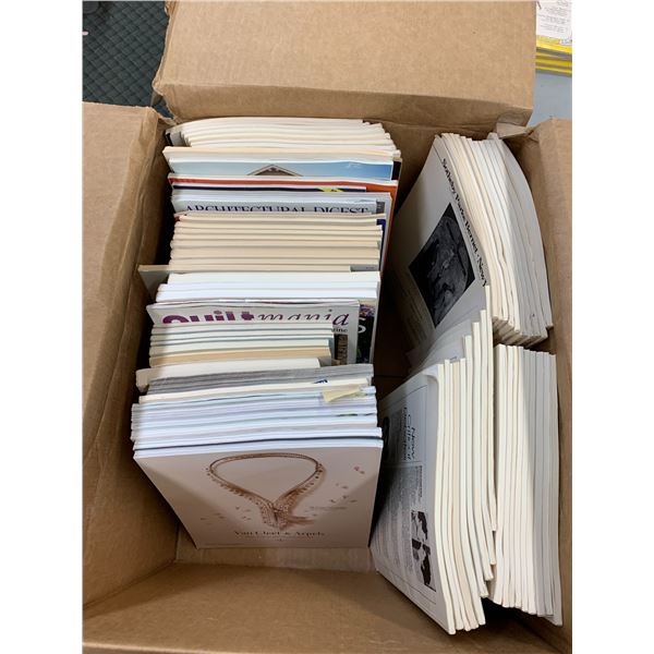 HEAVY Box of Art Journal Magazines, Auction Catalogues, Racar, Art Auction, Canadian Art etc