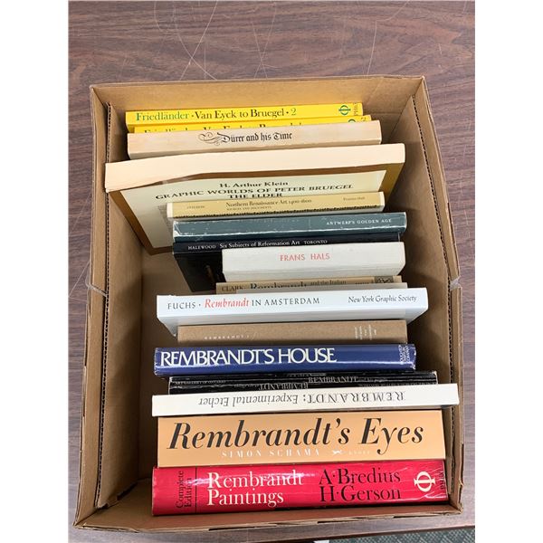 Lot of 17 Art Related Books Rembrandt, Van Dyck, Peter Bruegh, Durer, etc