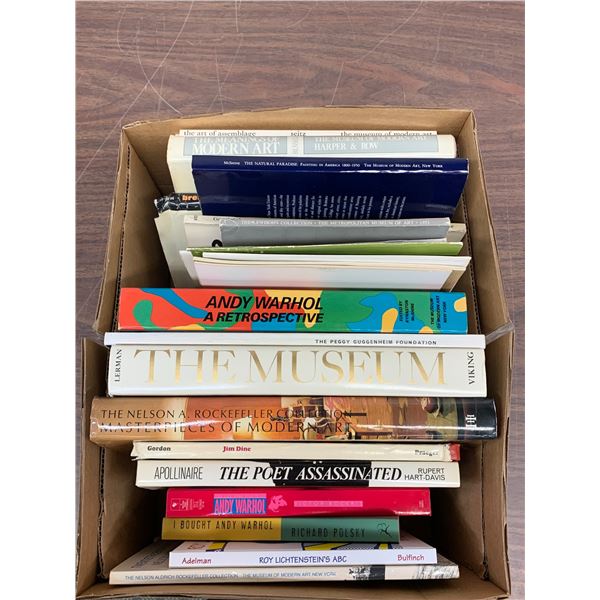 15+ Lot of Art Related Books Andy Warhol, The Museum, The Poet, Meanings of Modern Art, etc