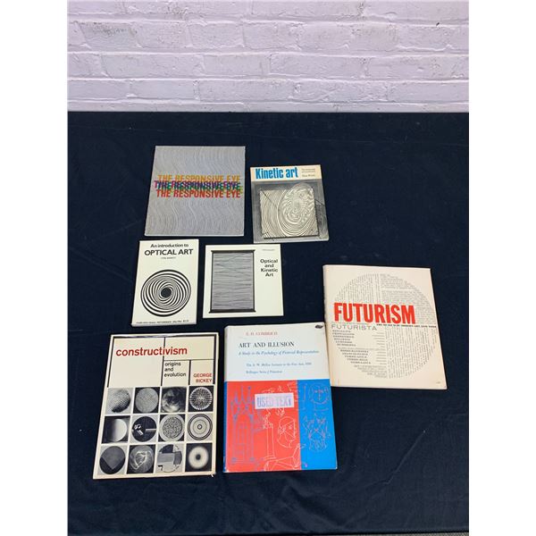 Lot of 7 Modern Art Related Books Futurism, Optical Art, Kinetic Art