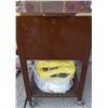 Image 1 : Brown Metal Utility Cart with Tow Straps and Tie Downs