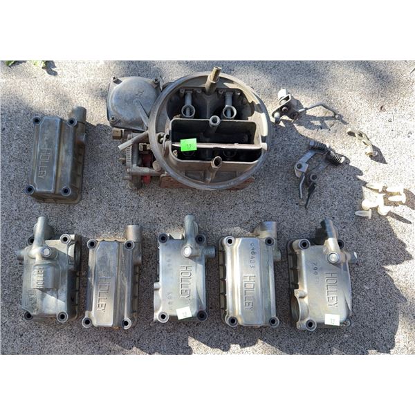 Holley Carburetor Main Body and 5 Fuel Bowl Parts