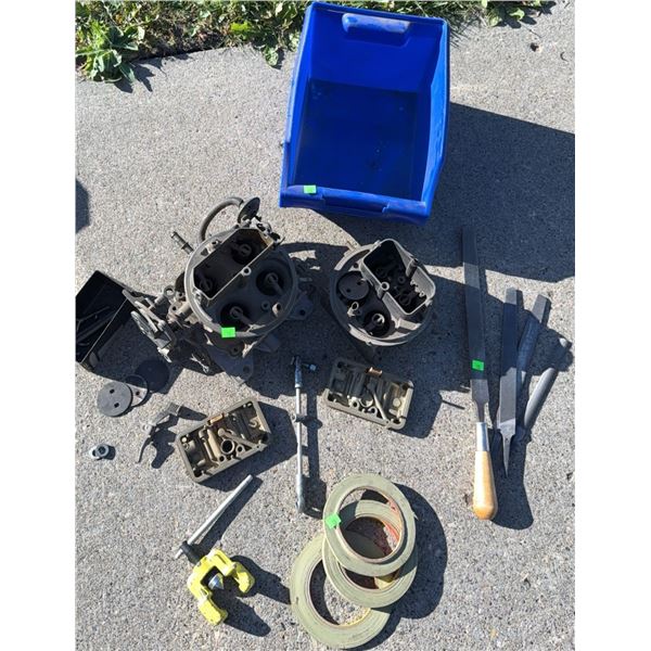 Automotive Carburetor Parts and Hand Tools Lot