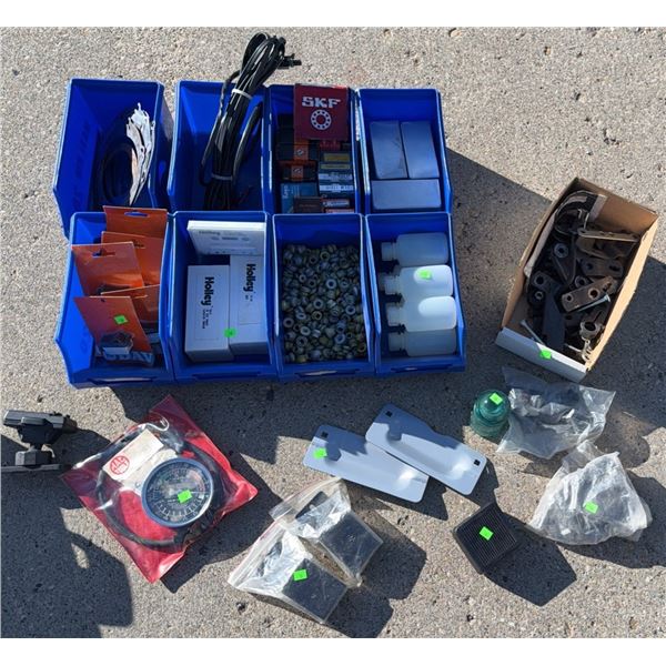 Automotive Parts Including Holley, SKF Bearings, Gauges and Hardware