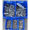 Image 2 : Metal Mechanical Linkages and Fasteners in Blue Bins