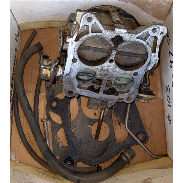 Rochester Quadrajet Carburetor with Gaskets and Hoses