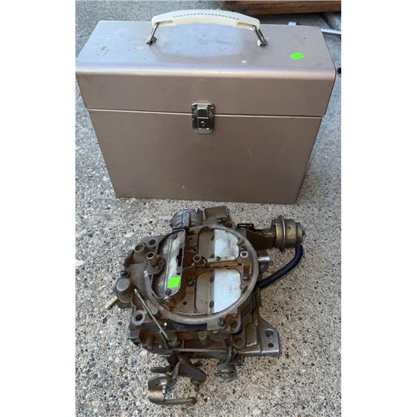 Rochester Quadrajet Carburetor with Metal Carrying Case