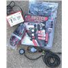 Image 1 : Automotive Tools Including MotoMaster Battery Charger and Monster Ratchet Tie Downs
