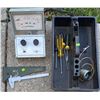 Image 1 : Electronic Ignition Analyzer, Vernier Caliper, and Hand Tools Lot