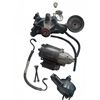 Image 1 : GM Engine Accessory Parts Lot With Starter, Water Pump, Pulley, and Hoses