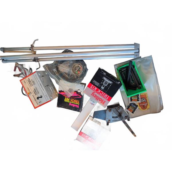 Automotive Parts Lot Including Holley Kits and Motomaster Battery Charger