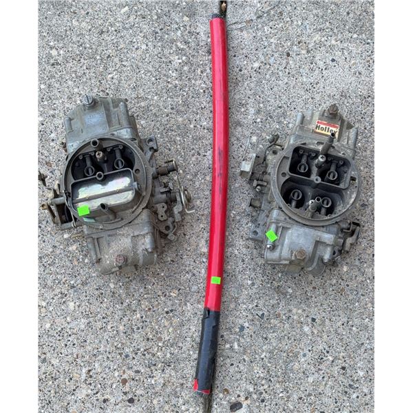 Holley 4-Barrel Carburetors and Red Insulated Cable