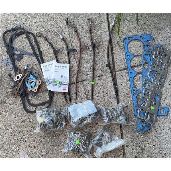 Automotive Gaskets, Dipsticks, Bolts, and Torque Table Manuals