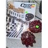 Image 3 : Crower Engine Parts Boxes, Crane Cams 1983 Catalog, Caps, and Metal Bracket Lot
