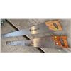 Image 4 : Tools: Two Hand Saws, Battery Charger, Bench Vise, Tie Down Straps