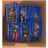 Image 2 : Hardware Fasteners and Clamps in Blue Plastic Bins