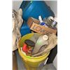 Image 3 : Household and Utility Items Including Extension Cord and Containers