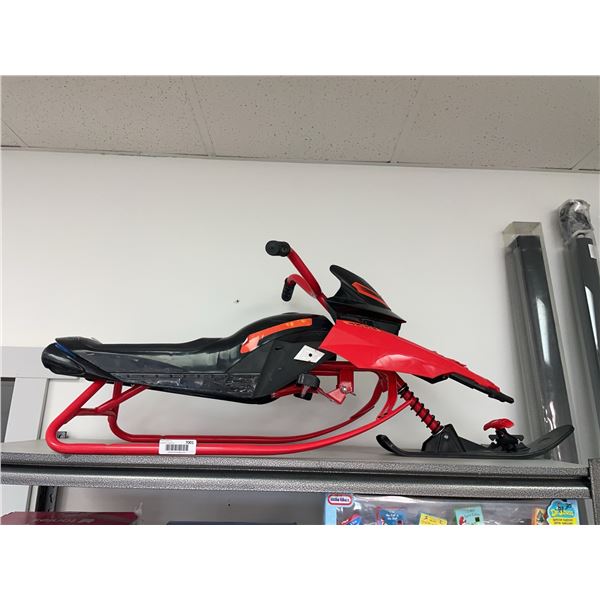 Red and Black Ride-On Kids Snow Sled