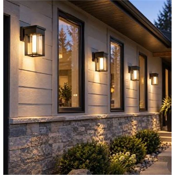 Naturally Solar Set of 4 Solar Post/Wall Accent Lights