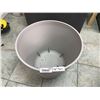 Image 1 : Lot of 2 Grey Plastic Planter Pot 16 Inch Tall