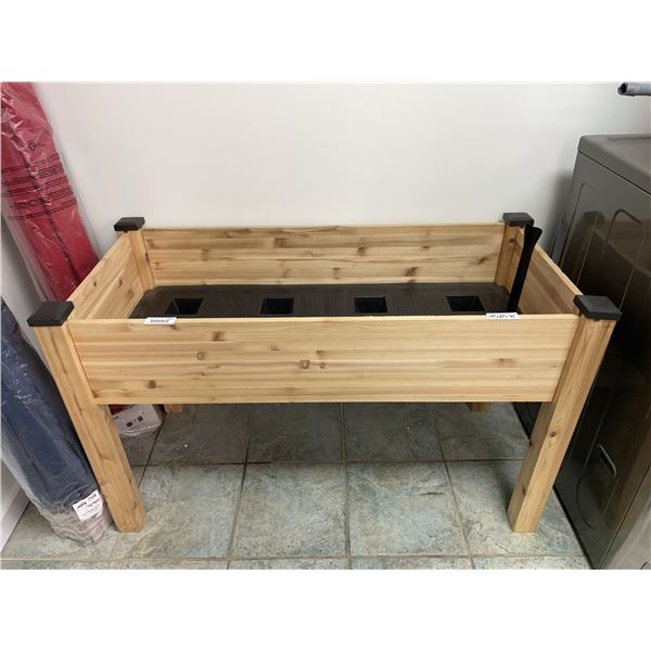 CedarCraft Elevated Wooden Planter 49x23x36 in