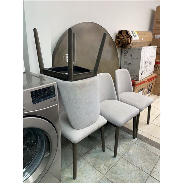 5 Piece Dining Set With Round Table And 4 Chairs !No Hardware!