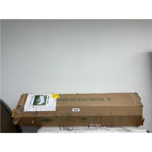 Composting Keyhole Garden Bed 4x4 White