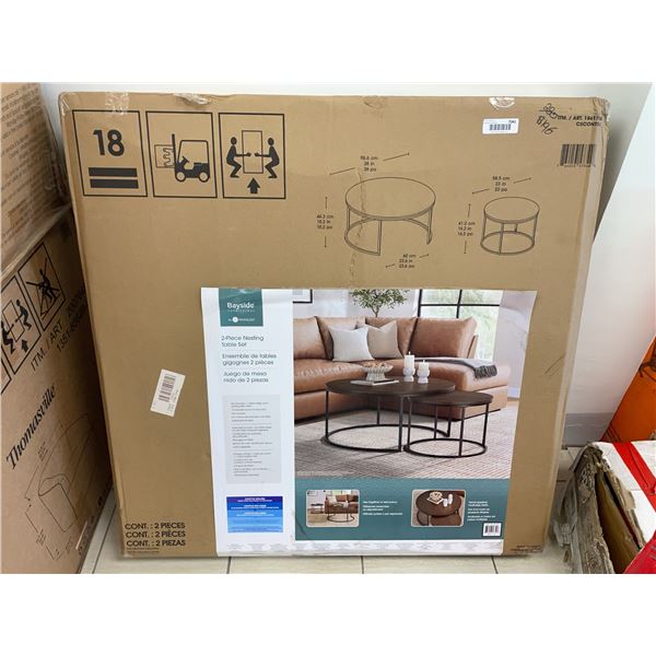Bayside 2-Piece Nesting Coffee Table Set