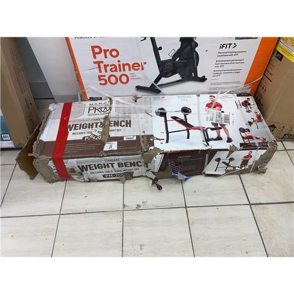 Marcy Pro Weight Bench PM-2084 with 100 lb Set