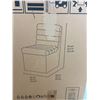 Image 4 : Aiden & Ivy Leather Armless Dining Chair with Casters