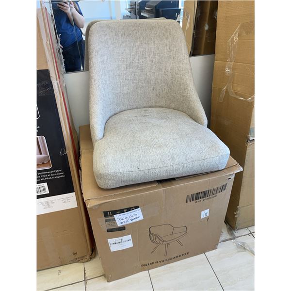 Beige Upholstered Dining Chair BY21264