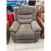 Image 3 : Brown Fabric Recliner Chair 34x30x40 Inch