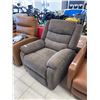 Image 4 : Brown Fabric Recliner Chair 34x30x40 Inch