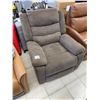Image 8 : Brown Fabric Recliner Chair 34x30x40 Inch
