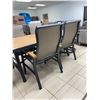 Image 6 : Outdoor Dining Set Metal Faux Wood Table 6 Chairs