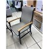 Image 7 : Outdoor Dining Set Metal Faux Wood Table 6 Chairs