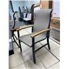 Image 8 : Outdoor Dining Set Metal Faux Wood Table 6 Chairs