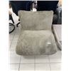 Image 4 : Beige Corduroy Lounge Chair 36x36x28 Inches