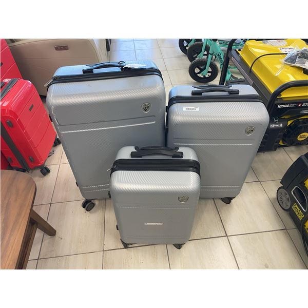 Heys 3-Piece Grey Luggage Set Hardshell