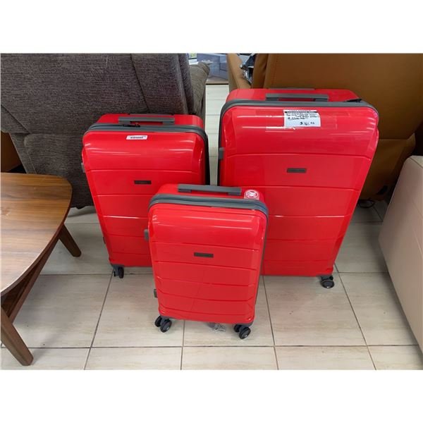 Air Canada 3-Piece Red Hardside Luggage Set