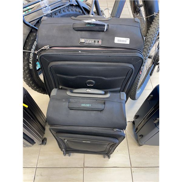 Delsey 2-Piece Black Softside Luggage Set