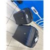 Image 3 : 2 Black Hard Shell Suitcases With Wheels