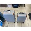 Image 1 : LETOME 2-Piece Silver Hardshell Luggage Set