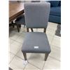 Image 3 : 9 Piece Dining Set Wood Table and Grey Chairs