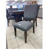 Image 4 : 9 Piece Dining Set Wood Table and Grey Chairs