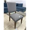 Image 5 : 9 Piece Dining Set Wood Table and Grey Chairs