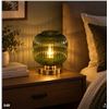 Image 1 : DoungRos Green Table Lamp Glass Bedside Lamp