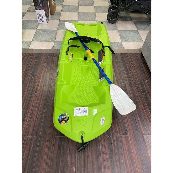 6ft Kids Kayak with Paddle Green Plastic