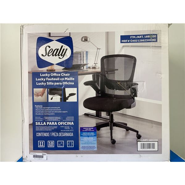 Sealy Lucky Office Chair Mesh Black Adjustable Arms
